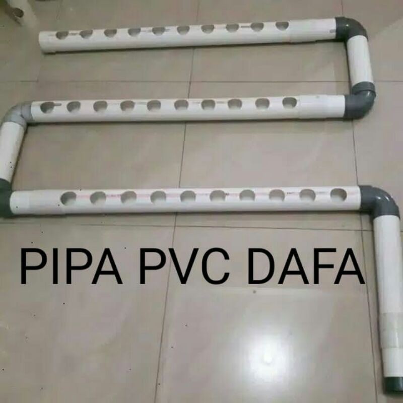 Pipa hidroponik set 2,5 inchi bahan D hidroponik set instalasi hidroponik 2.5 inchi plus netpot 5cm.