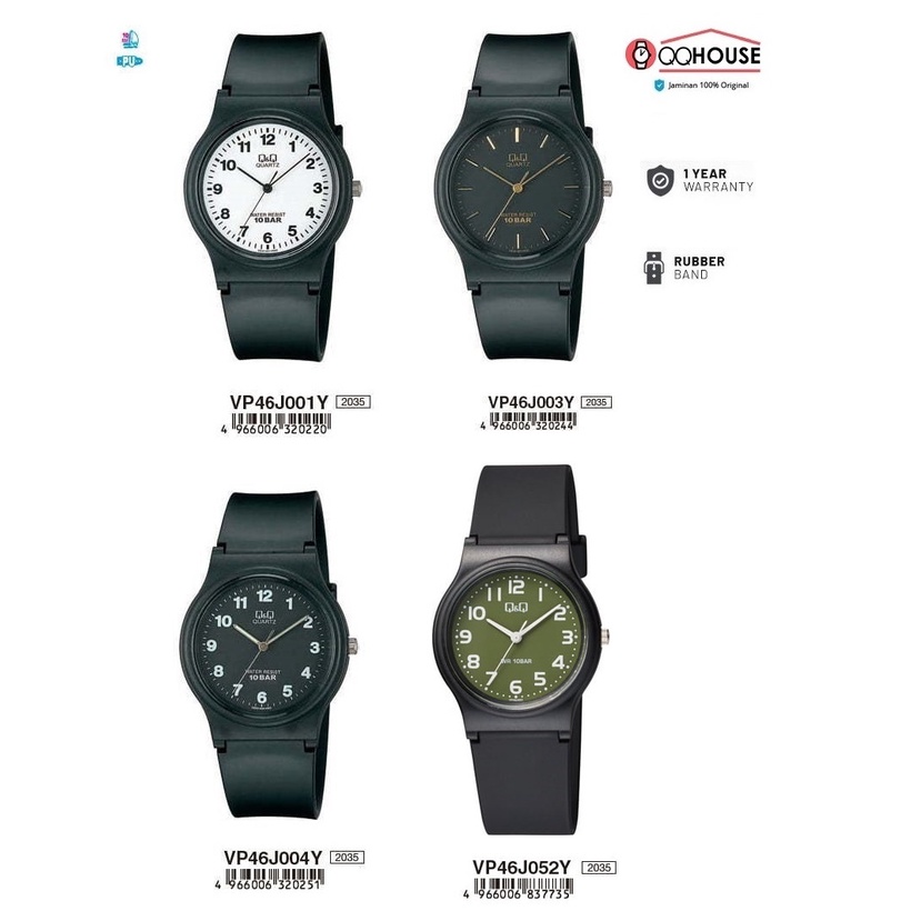 Jual Q&Q QNQ QQ VP46 VP46J VP46J003 VP46J003Y 004Y ANALOG LADY WATCH