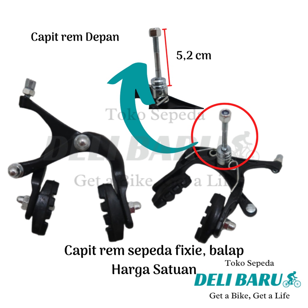 Jual Delibaru Rem U brake capit rem alloy sepeda balap hybrid roadbike ...