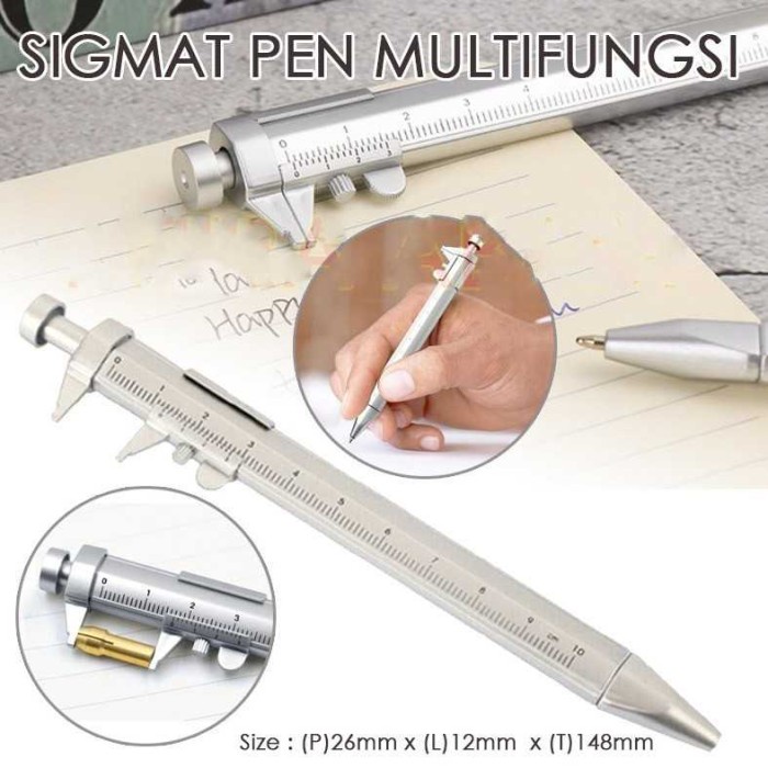Jual sigmat analog model pulpen Multifungsi Scale Ruler - jangka sorong ...