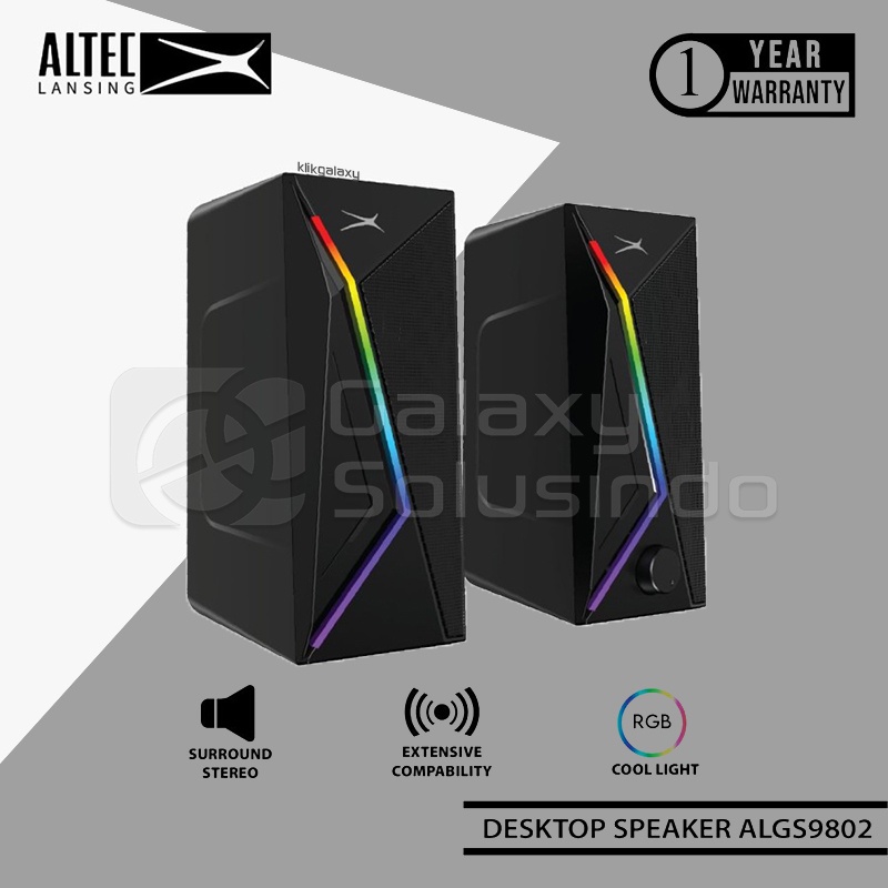 Jual Altec Lansing ALGS9802 RGB 2 0 Speaker ALGS 9802 Shopee Indonesia