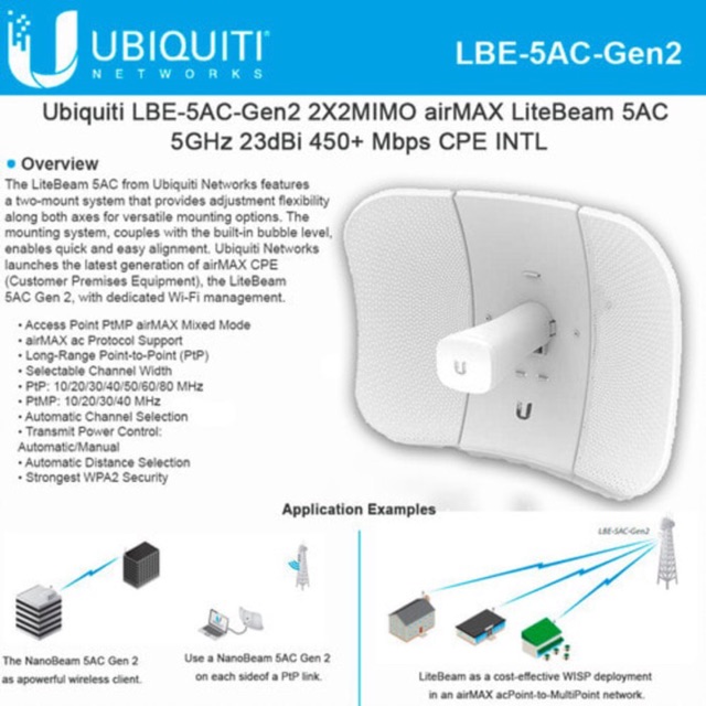 Jual Ubiquiti Litebeam 5AC gen2 | Shopee Indonesia