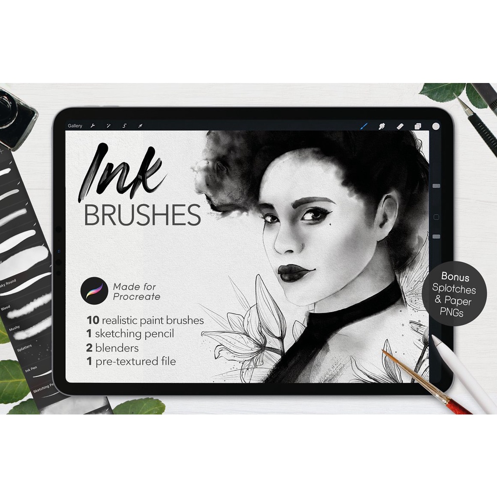 Jual Procreate Brush Ultimate Ink Brushes for Procreate Shopee