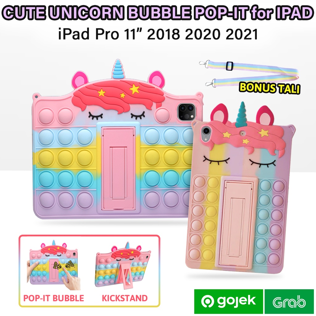 Jual iPad Pro 2021 2020 2018 11 inch Softcase Casing Lucu Anak Pop