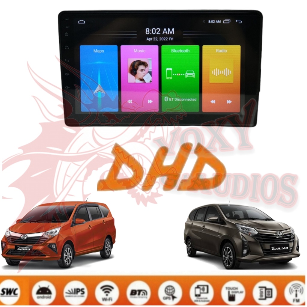 Jual Head unit Android DHD Toyota Calya Daihatsu Sigra 9 inch pnp ...