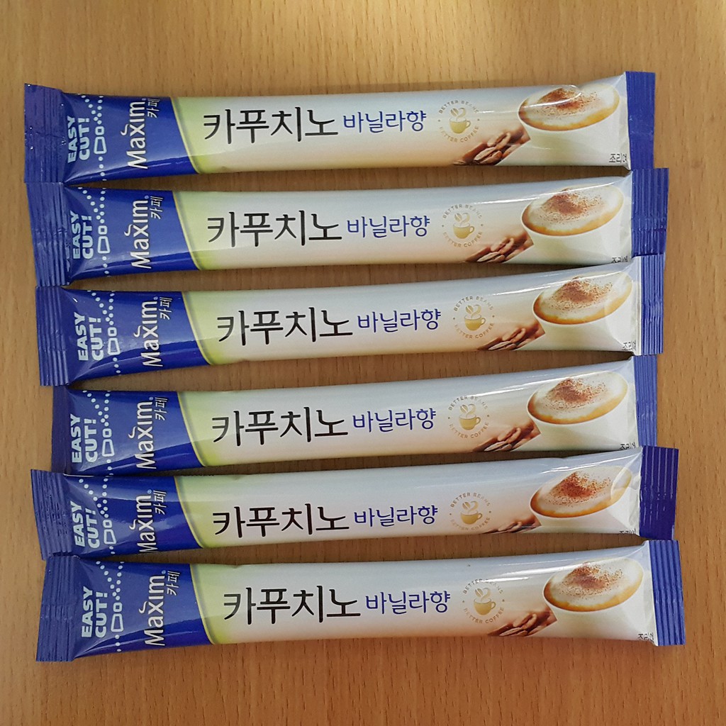 Jual Maxim Cappuccino Vanilla Coffee Sachet Shopee Indonesia