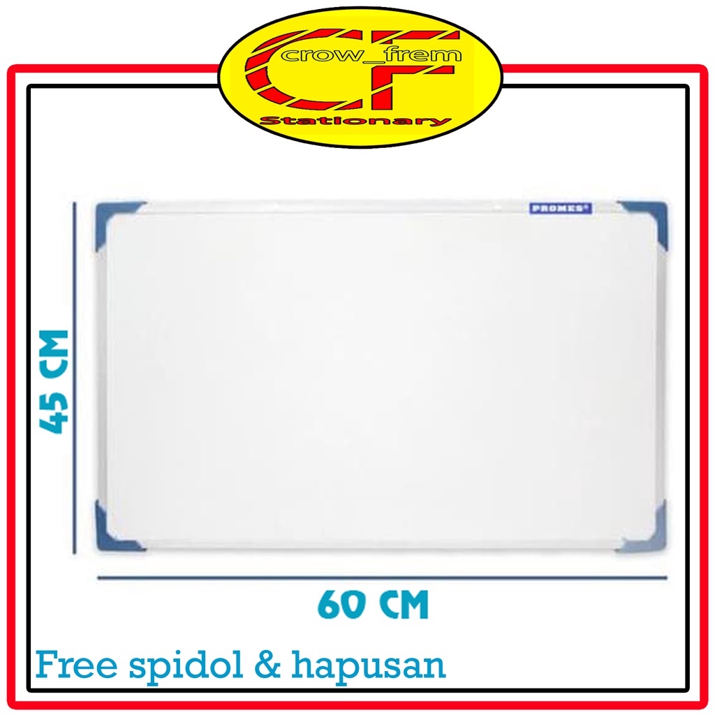 Jual Papan Tulis Whiteboard 45x60 Free Spidol Dan Penghapus Shopee Indonesia 9923