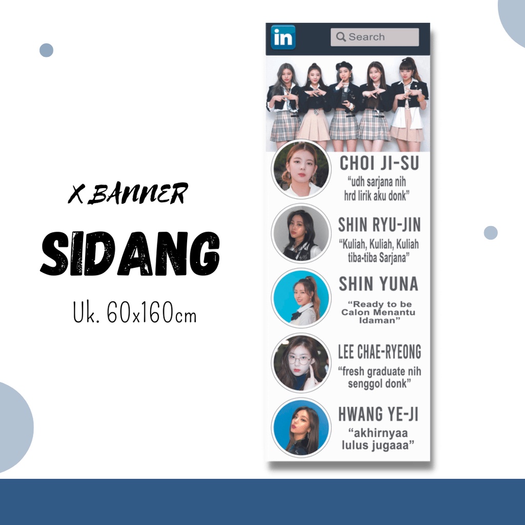 Jual X Banner Sidang Wisuda Birthday Wedding Sempro Aqiqah Jualan