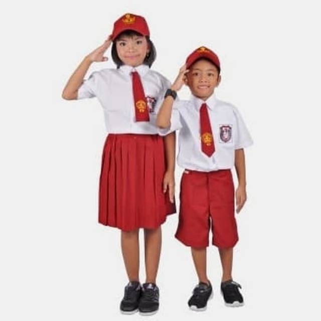 Jual Baju Seragam Sd Seragam Sd Merah Putih Baju Seragam Sd Lengan Pendek Shopee Indonesia