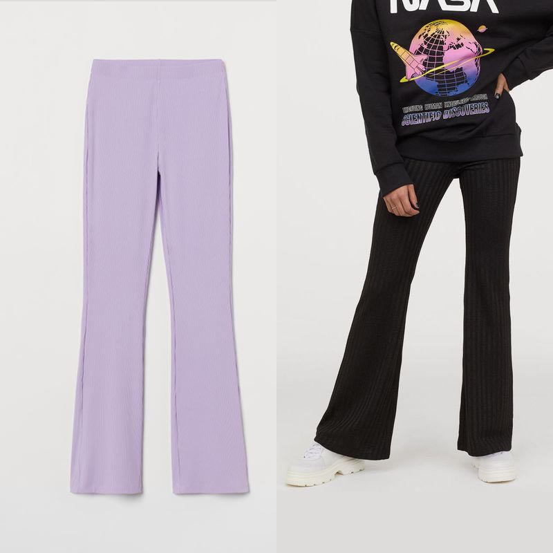 Ribbed Jersey Jazz Pants