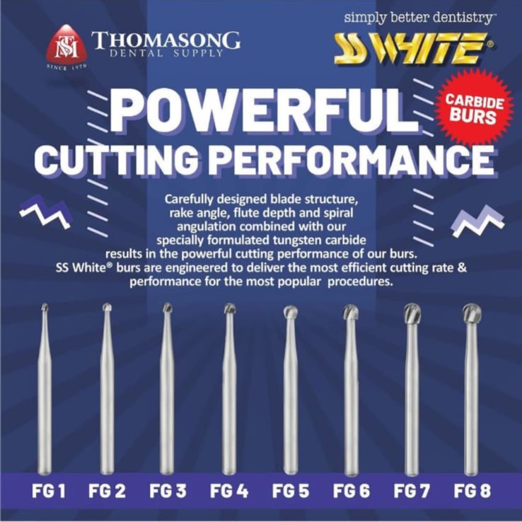 Jual SS WHITE - Bur Carbide High Speed FG Round | Shopee Indonesia