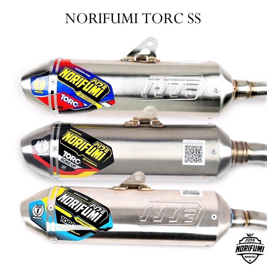 Jual Knalpot ORIGINAL NORIFUMI TORC SS KLX 150 CRF 150 WR 155 DTRACKER 150  TITANIUM BORE UP | Shopee Indonesia