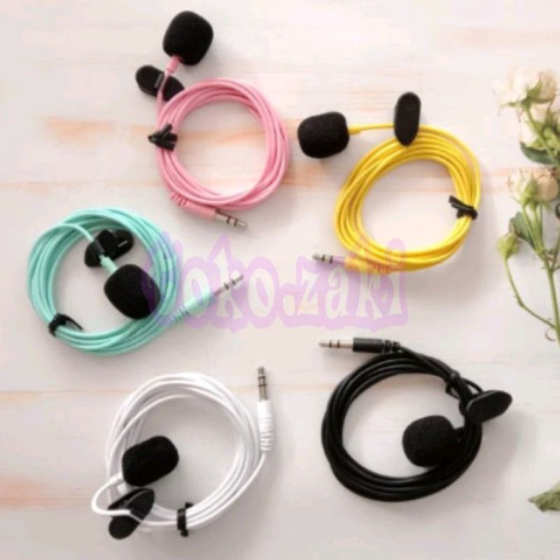 Jual Mic External HP Laptop Handphone PC 3.5mm Microphone with Clip ...