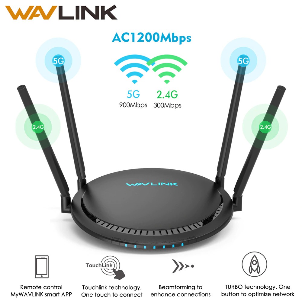 Jual GRATIS ONGKIR Wavlink AC1200 WiFi Router Gigabit 5Ghz WiFi ...