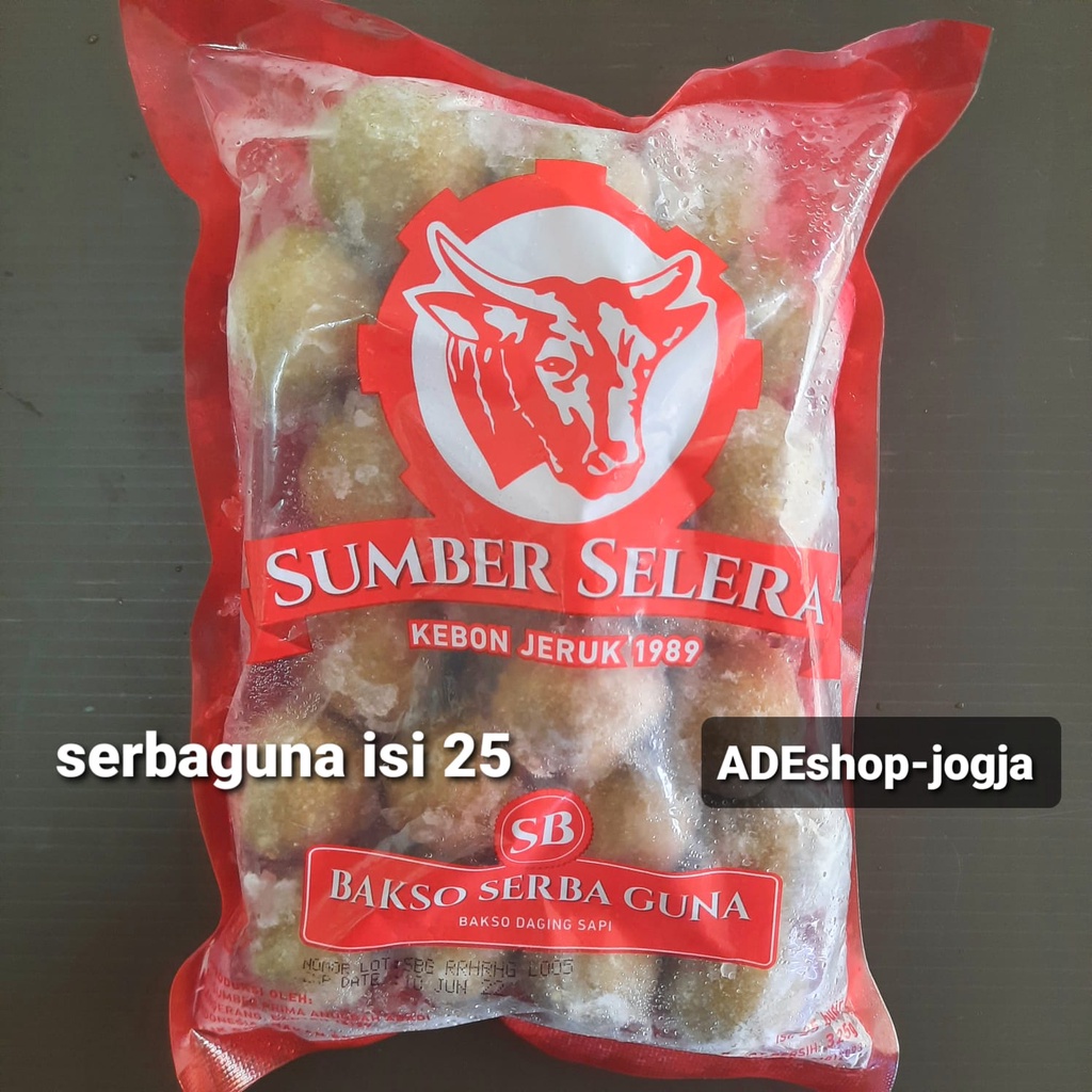 Jual Baso Bakso Sapi Sumber Selera Kebon Jeruk Serbaguna 325 Gr Isi 25