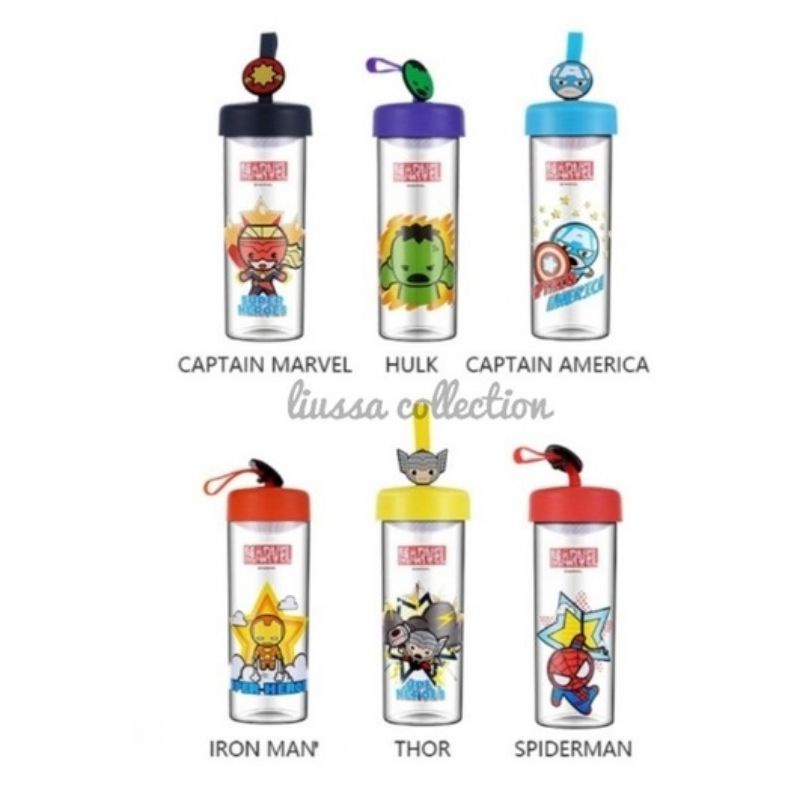 Jual Botol Miniso - Marvel Water Bottle 450ml | Shopee Indonesia