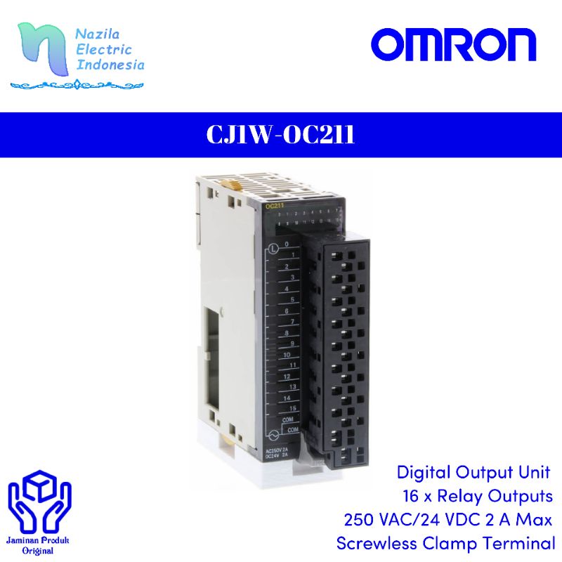 Jual Omron PLC CJ1W-OC211 Digital Output Module 16x24VDC Jual Omron PLC CJ1W-OC211 Digital Output Module 16x24VDC