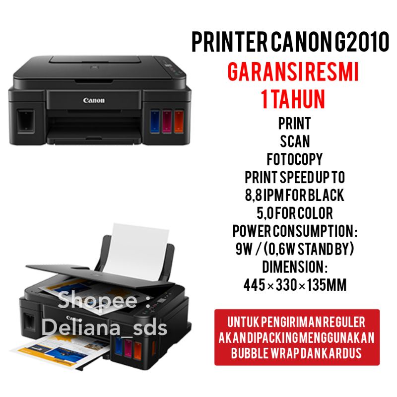 Jual Printer Canon G2010 Garansi Resmi 3 Tahun Printer G2010 Printer