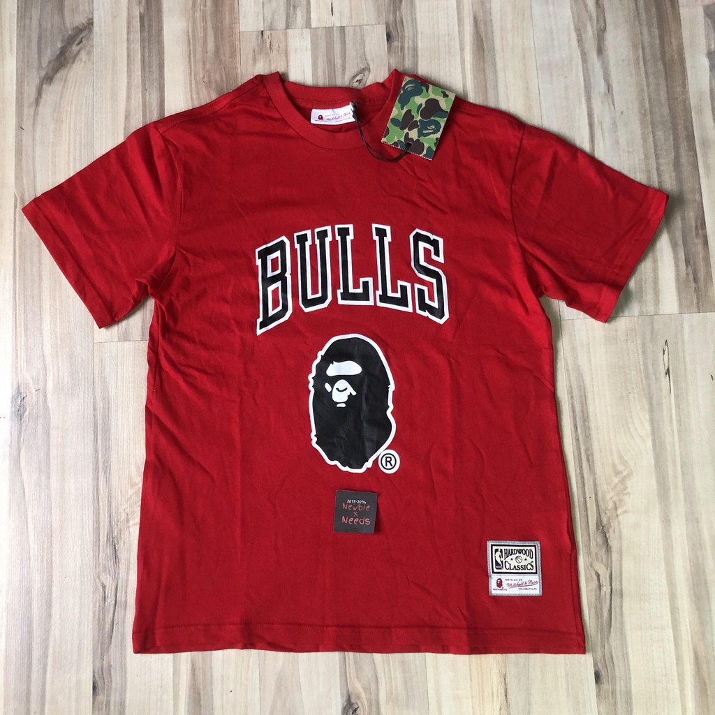 Bape mitchell store and ness bulls