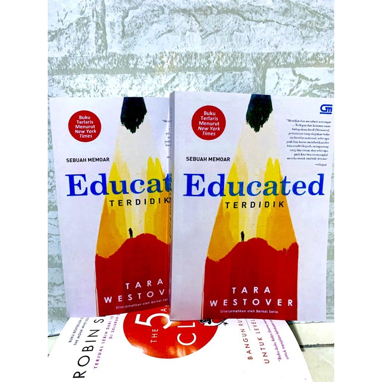 Jual Buku Educated Terdidik Bahasa Indonesia Tara Westover Shopee