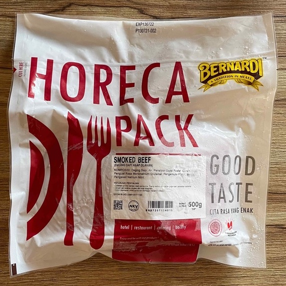 Jual Bernardi Smoked Beef Bulat Horeca Pack VP 500gr / Daging Sapi Asap ...