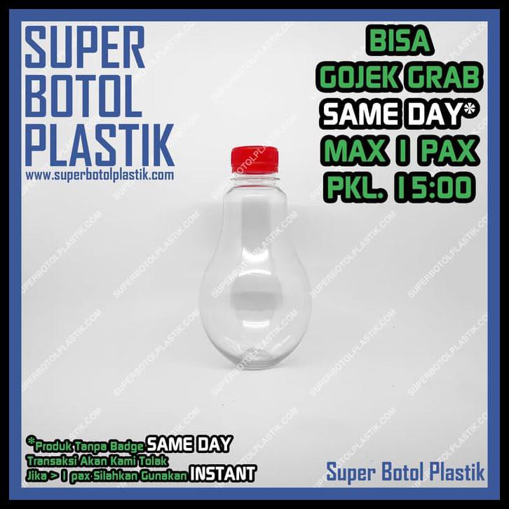 Jual Gojek Only Botol Bohlam Lampu Ml Ml Plastik Pet Shopee Indonesia