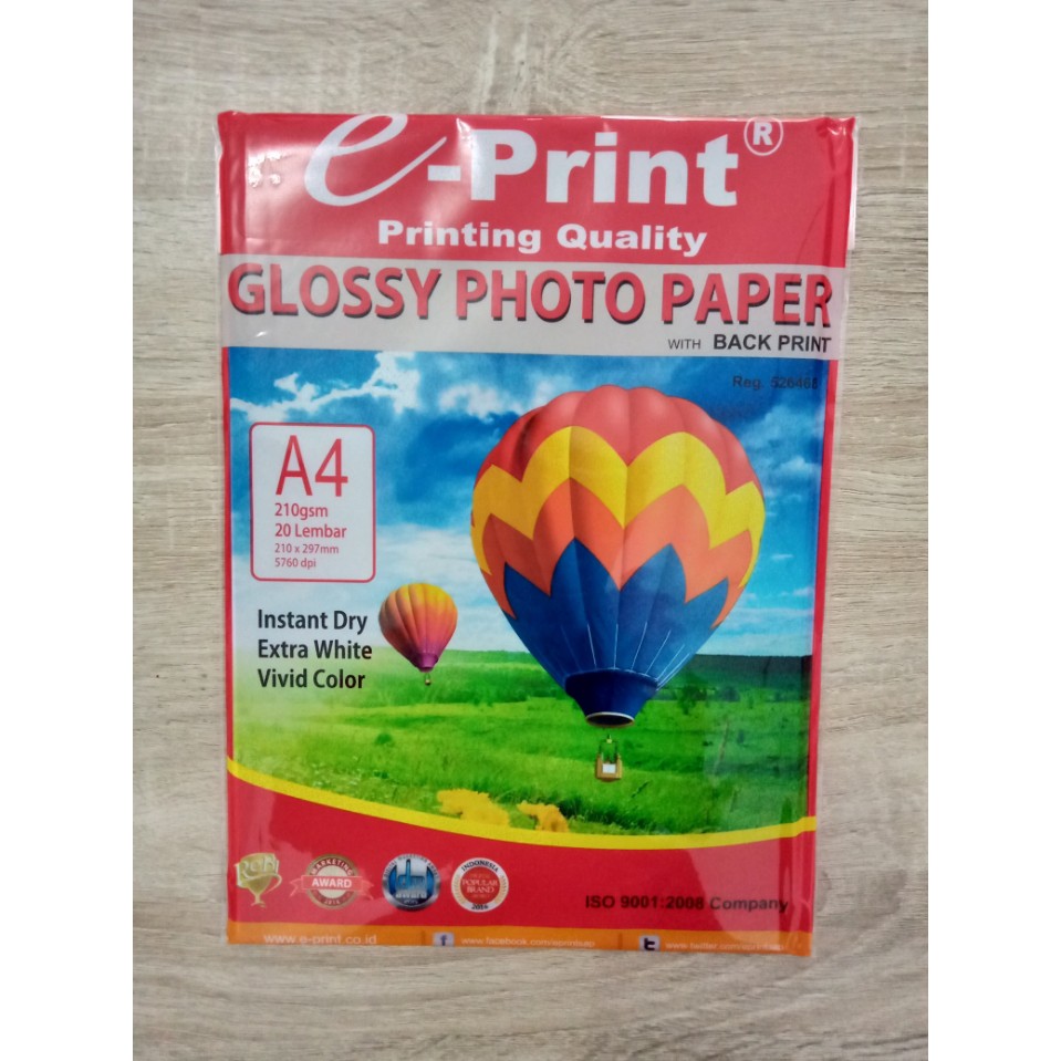 Jual Eprint Glossy Photo Paper A4 210gsm Shopee Indonesia 4371