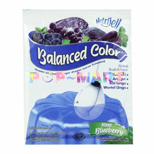 Jual Nutrijell Jelly Ballace Color Blue Berri 15Gr | Shopee Indonesia