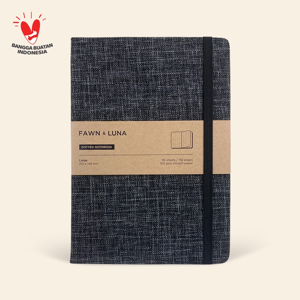 Jual Fawn & Luna - BLACK SMOKE - Notebook Large A5 - Buku Jurnal/Agenda ...
