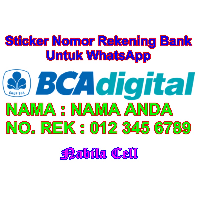 Jual Sticker Renening Bank Untuk WA [Bank BCA Digital / Blu BCA ...