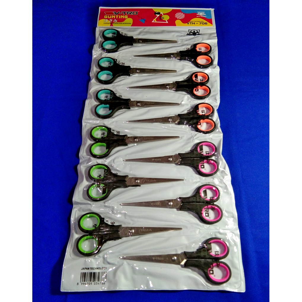 Jual V-TRO Scissor VT-706 ( 1 Pack - 12 Pcs ) | Shopee Indonesia