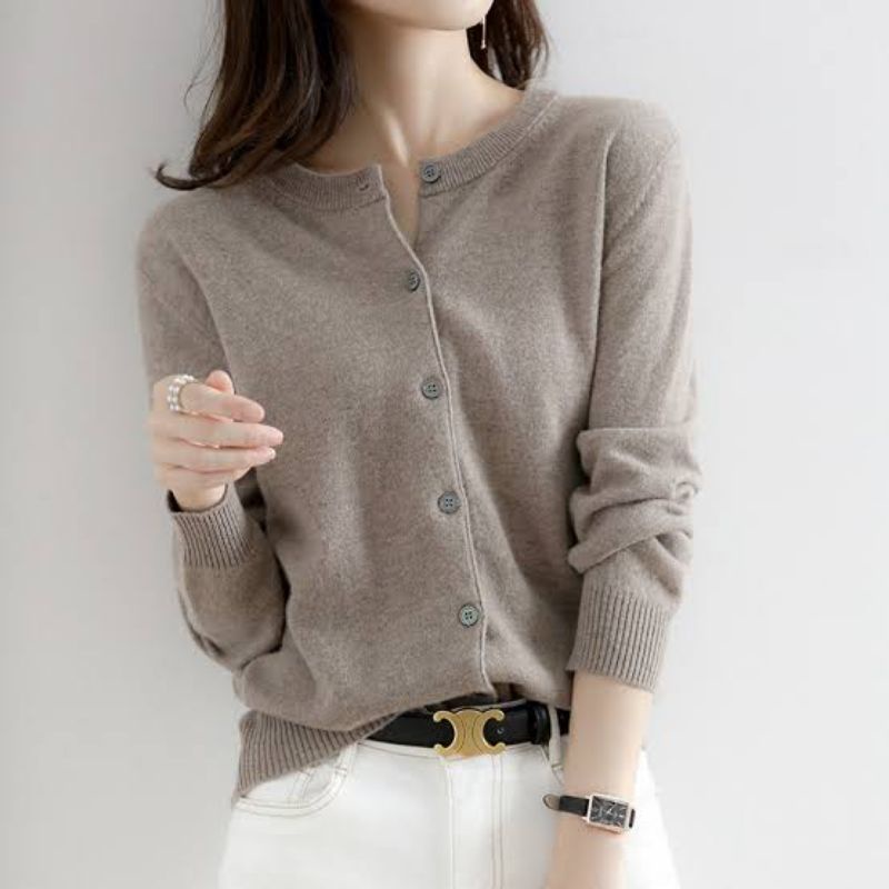 Jual cardigan rajut H.M. crop premium | Shopee Indonesia