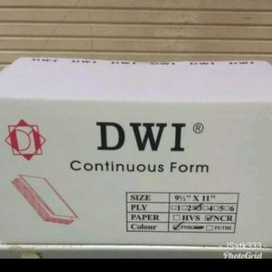 Jual Paper Print Continuous 9.5 x 11 Rangkap 3 Ply Kertas Continuous ...
