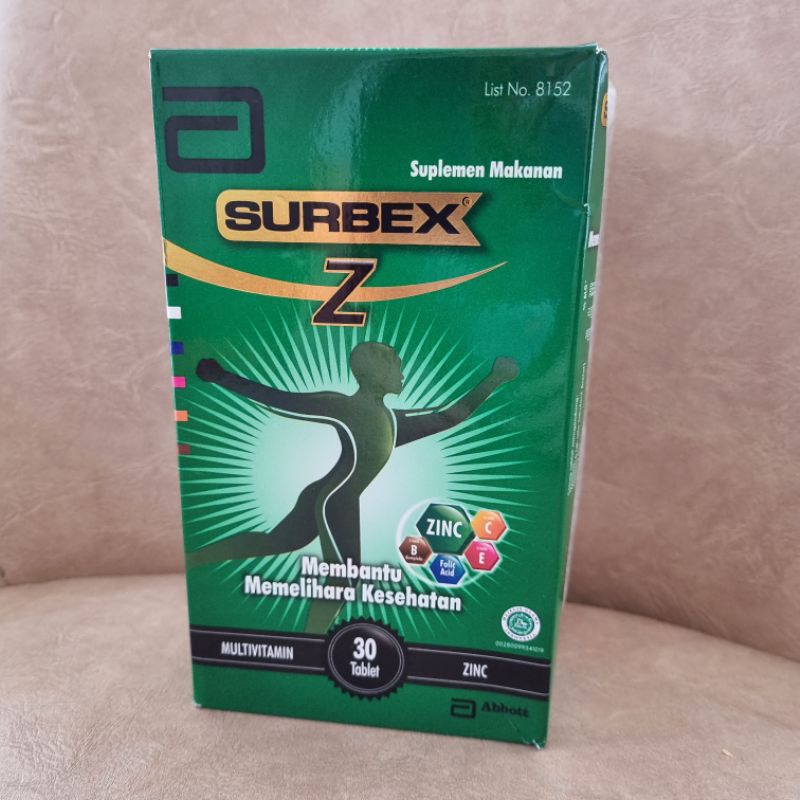 Jual SURBEX Z/multivitamin 1box Isi 30 Tablet | Shopee Indonesia