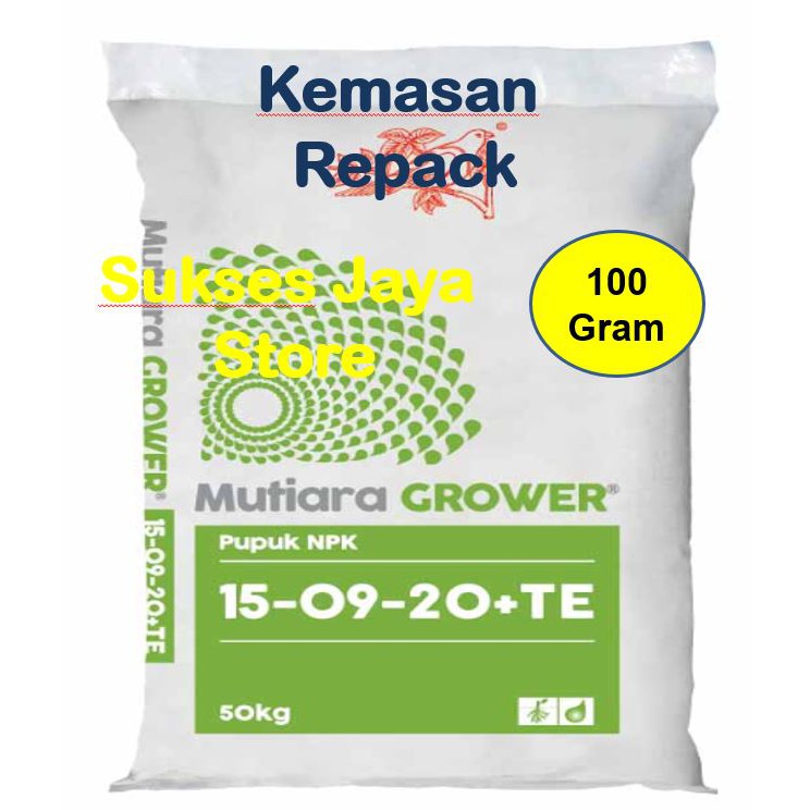 Jual Pupuk Npk Grower Te Gram Repack Mutiara Meroke Sukses Jaya Store Shopee