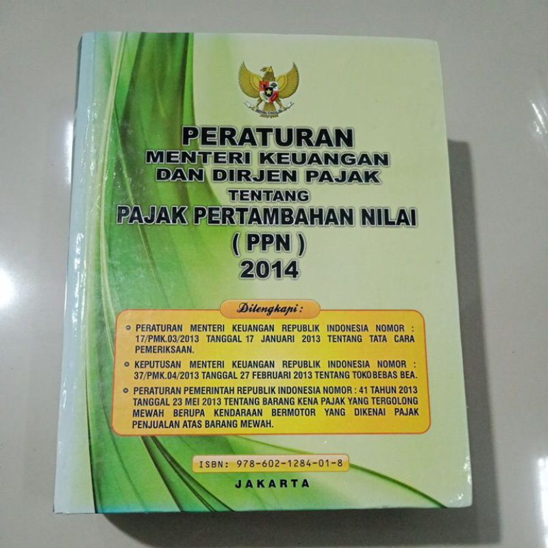 Jual Buku Ori Peraturan Menteri Keuangan Dan Dirjen Pajak Tentang PAJAK ...