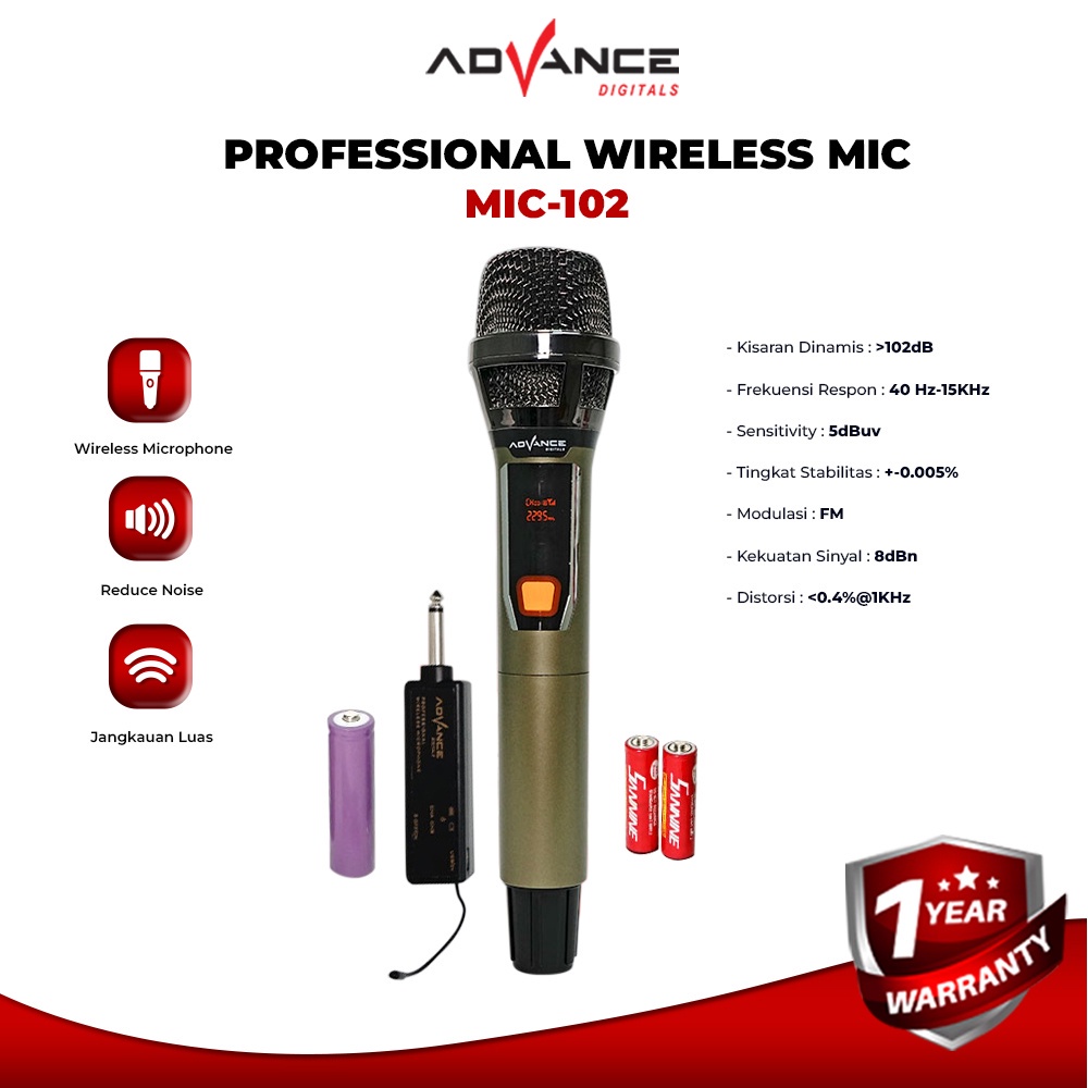 Jual Advance Single Profesional Dynamic Microphone Mic Kabel Microphone