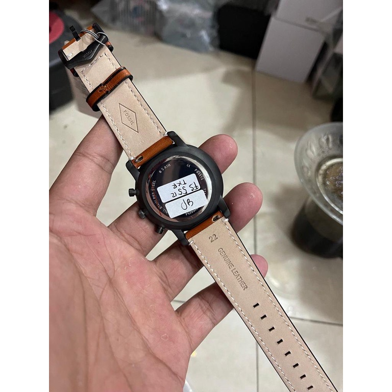 Jual Jam Tangan Pria Fossil Original fs5512 fs 5512 Bahan kulit chronograph aktif tanggal box paper bag Shopee Indonesia