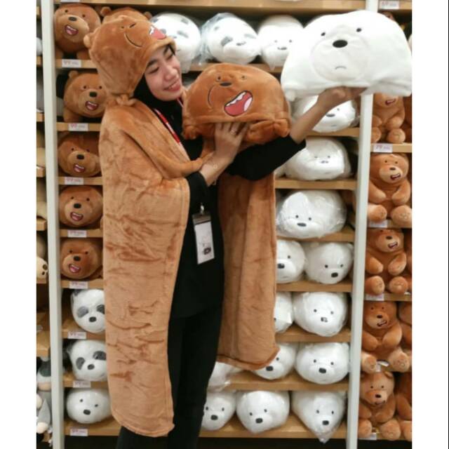 Jual Miniso Blanket We Bare Bears Cm Bahan Beda Dg Hrg K