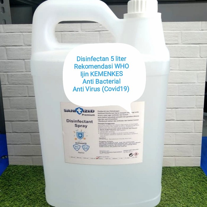 Jual Cairan DISINFECTAN 5 Liter Sanitized Siap Pakai Disinfectant ...