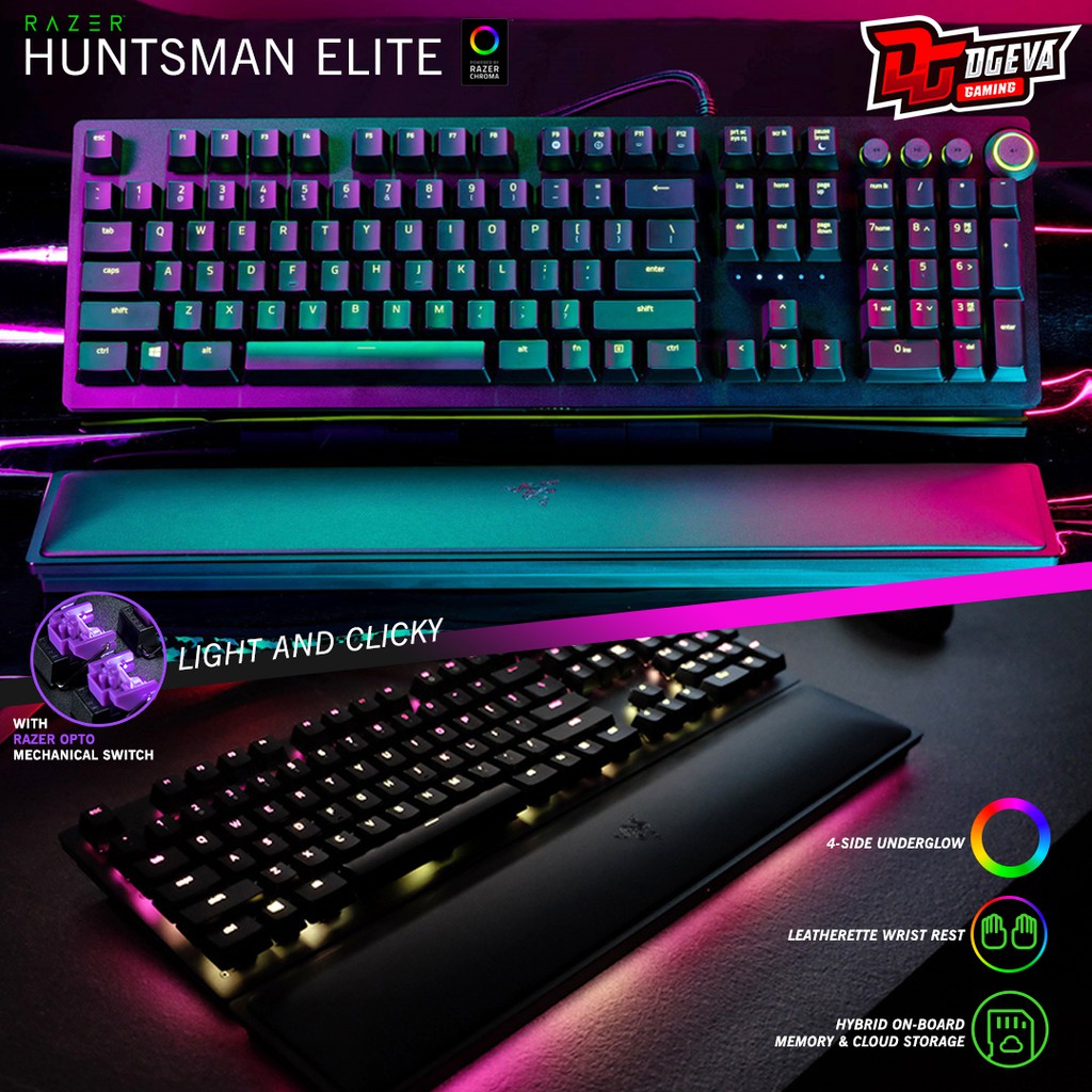 Jual Razer Huntsman Elite Opto Mechanical Chroma Gaming Keyboard