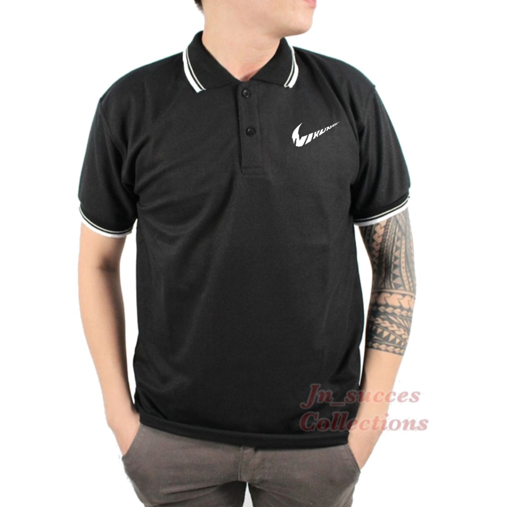 Jual Kaos Kerah Polo List Motif NIKUNG Kaos Kerah Polo List