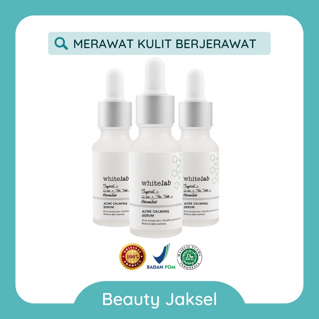 Jual WHITELAB ACNE CALMING SERUM /SERUM WAJAH BERJERAWAT [BPOM