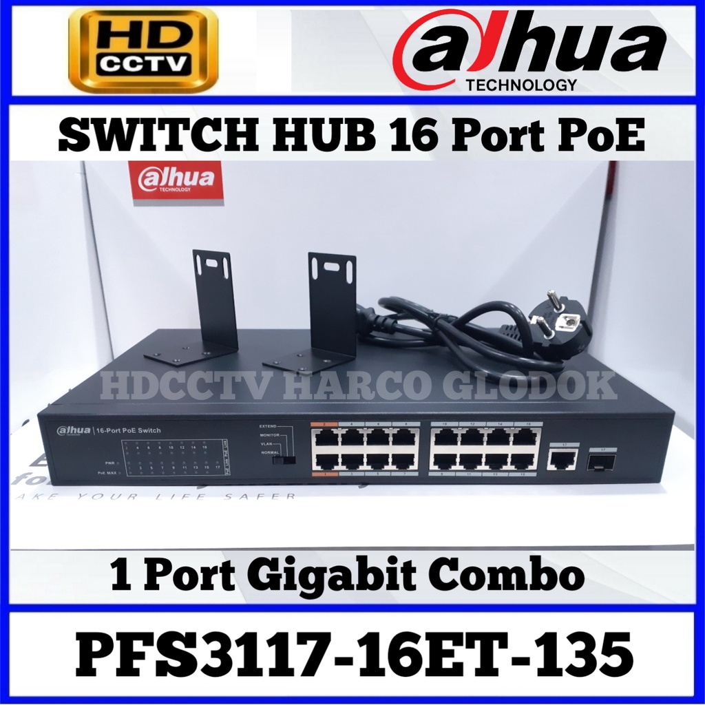 Jual Switch Dahua Pfs Et Port Poe Port Gigabit Combo