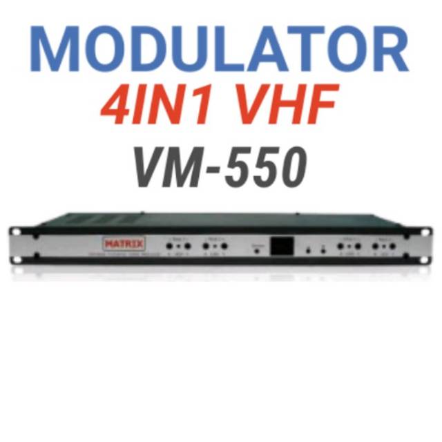 Jual Modulator 4in1 Matrix VM550 VHF Modulator VHF 4channel alat kabel ...