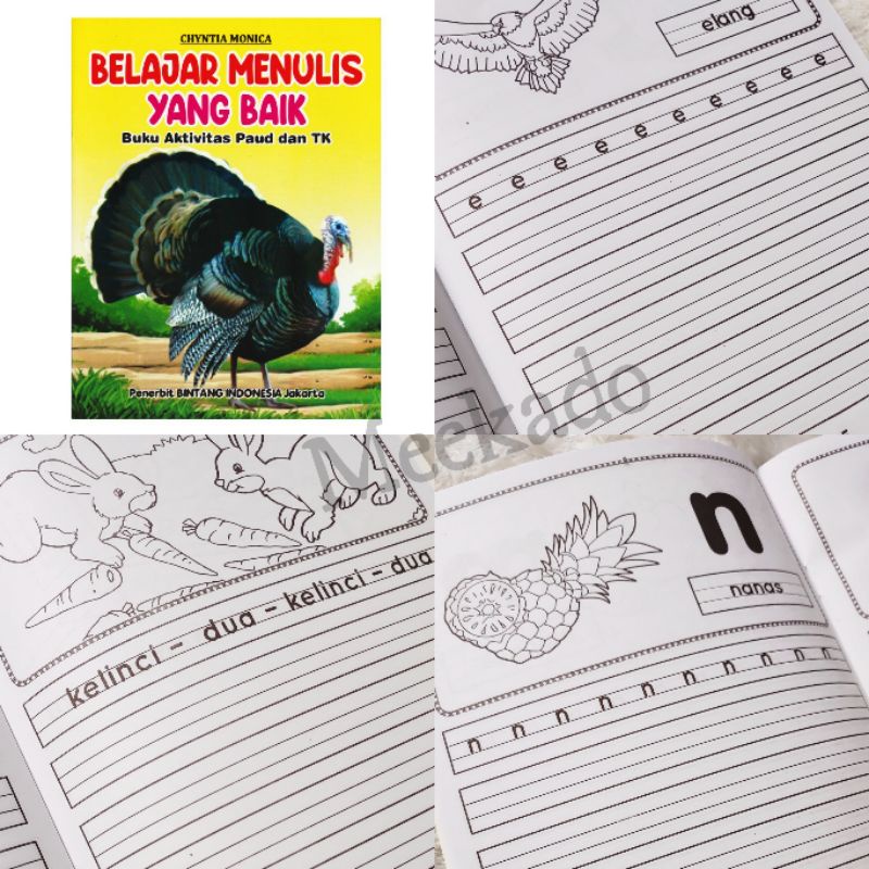 Jual Buku Belajar Menulis Yang Baik Aktivitas Paud Dan TK Murah ...