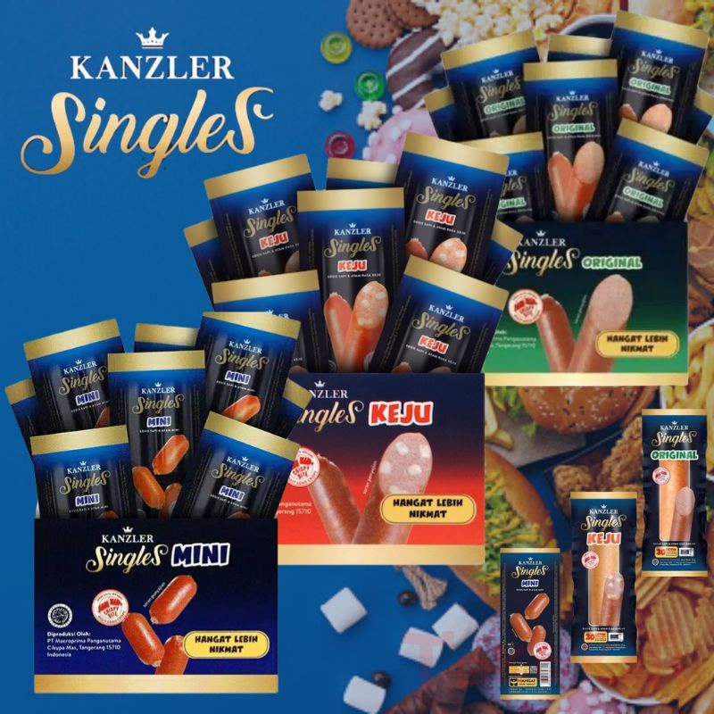 Jual sosis kanzler singles 1 box original/hot/keju/mini/bakso | Shopee ...