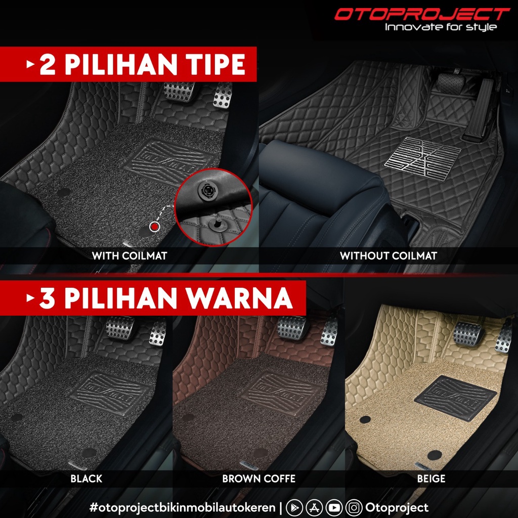 Jual Otoproject - Karpet Mobil 7D Maxmat Full Bagasi With Coil Mate All ...