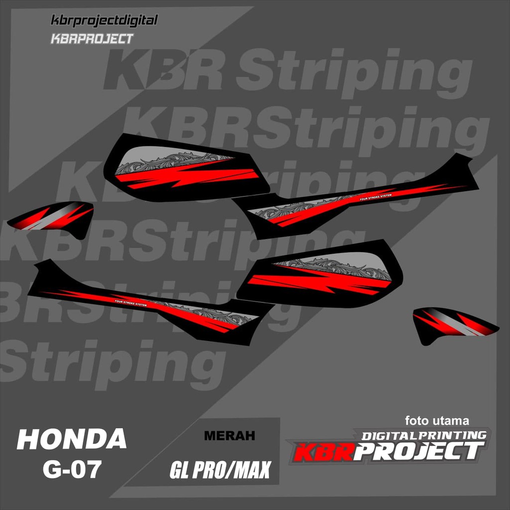 Jual STRIPING GL PRO MAX HEREX cod stiker - motor honda – variasi ...