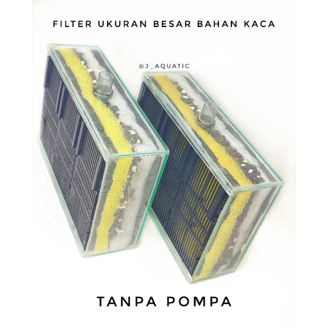 Jual Filter Aquarium ukuran besar bahan kaca tanpa Pompa | Shopee Indonesia